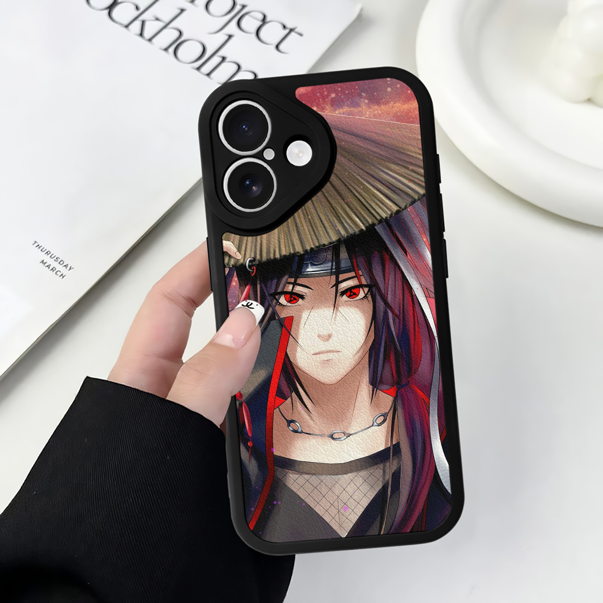 （画像用） NARUTO -ナルト- NARUTO -ナルト- 疾風伝 【iPhone 16シリーズ対応】シリコンスマホケース（レザー調） 材質：シリコン